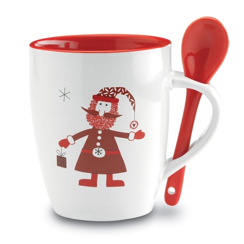 Immagine di CX1304 CLAUS - Tazza con cucchiaino integrato