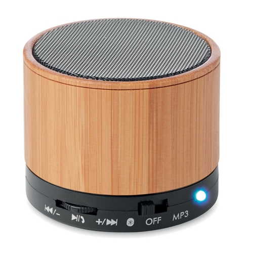 Immagine di MO9608 ROUND BAMBOO - Speaker wireless in bamboo