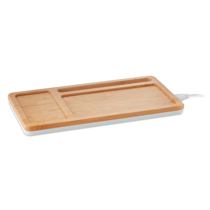 Immagine di MO9666 MALABAR - Caricatore wireless in bamboo