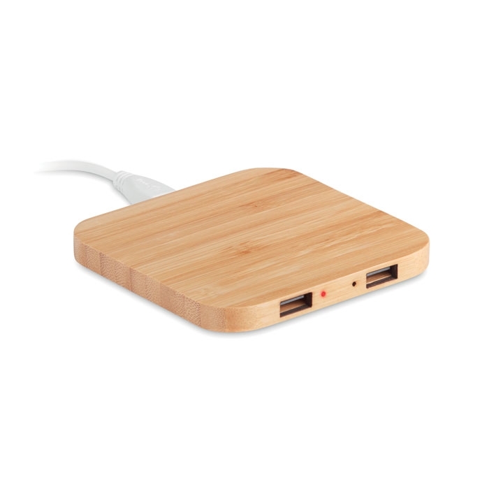 Immagine di MO9698 CUADRO - Caricatore wireless in bamboo