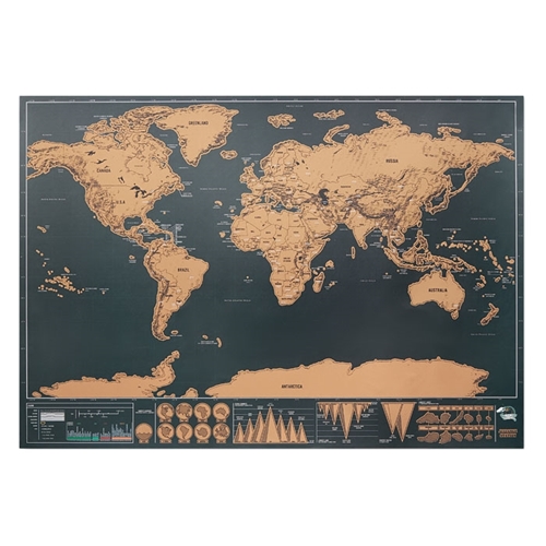 Immagine di MO9736 BEEN THERE - Cartina geografica del mondo