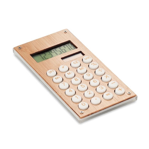 Immagine di MO6215 CALCUBAM - Calcolatrice in bamboo