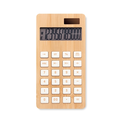 Immagine di MO6216 CALCUBIM - Calcolatrice in bamboo