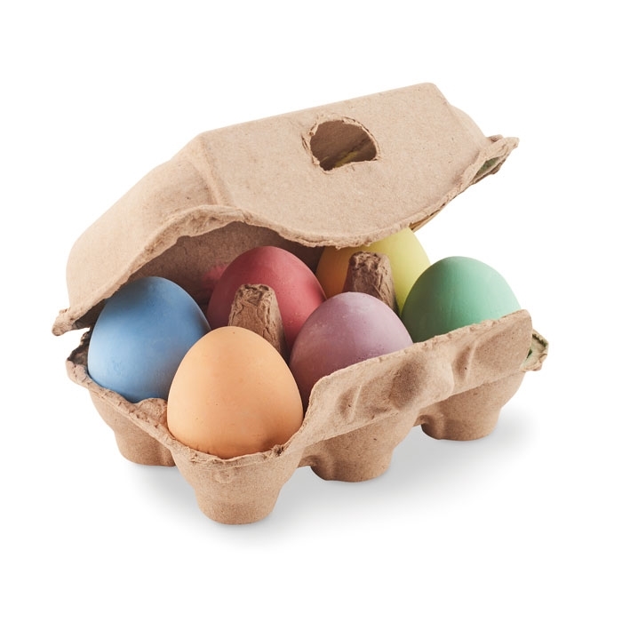 Immagine di MO6479 TAMAGO - 6 uova di gesso in scatola