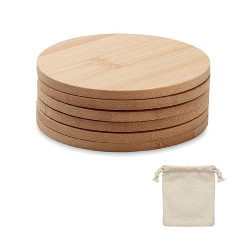 Immagine di MO6601 BAYIN SET - Set di 6 sottobicchieri di bamb