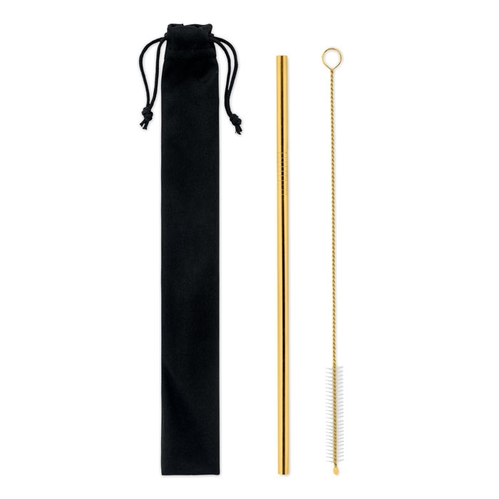 Immagine di MO6617 COLD STRAW COLOUR - Set cannuccia e spazzolina