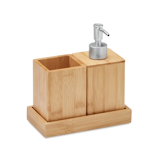 Immagine di MO6768 SUOMI - Set da bagno 3 pz in bamboo