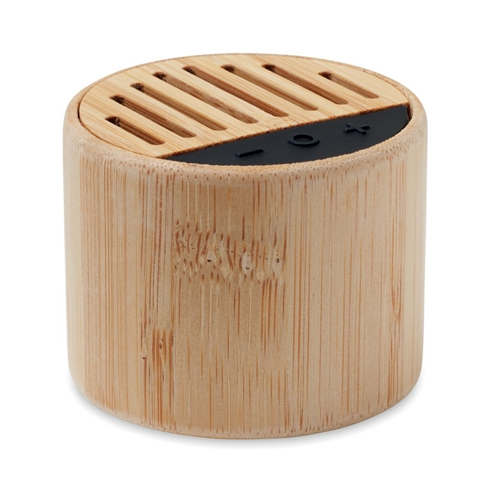Immagine di MO6818 ROUND LUX - Speaker wireless tondo in bambù
