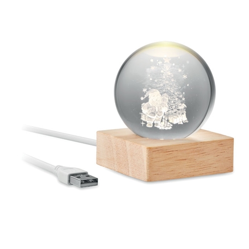 Immagine di CX1541 SANTA LIGHT - Palla di natale con led