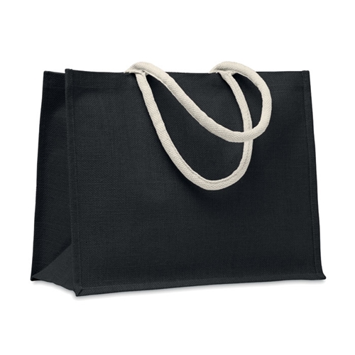 Immagine di MO6443 AURA - Borsa in iuta. manici in cotone