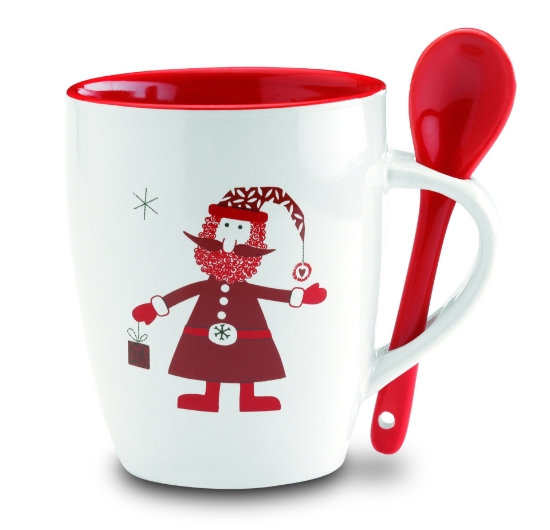 Immagine di KW1304 CLAUS - Tazza con cucchiaino integrato