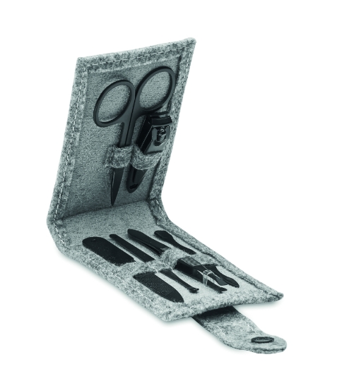 Immagine di KW2140 NAILKIT FELT - Set manicure 6 pezzi in feltro