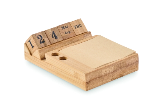 Immagine di KW2250 BOOTOP - Calendario da tavolo in bamboo