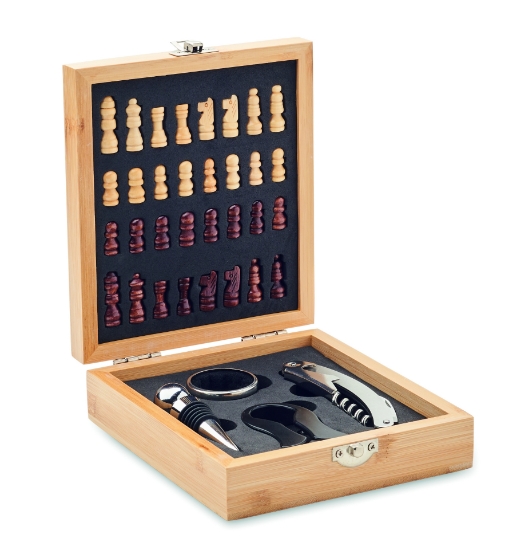 Immagine di KW2393 CHESSET - Set da vino con scacchiera