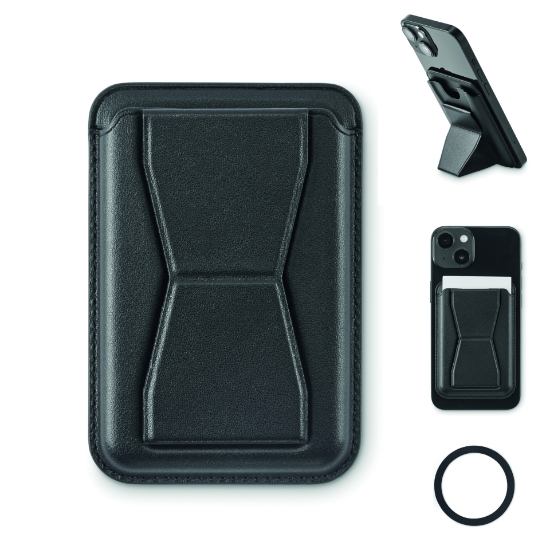 Immagine di KW2654 LEAMAG - Portacarte magnetico in pu