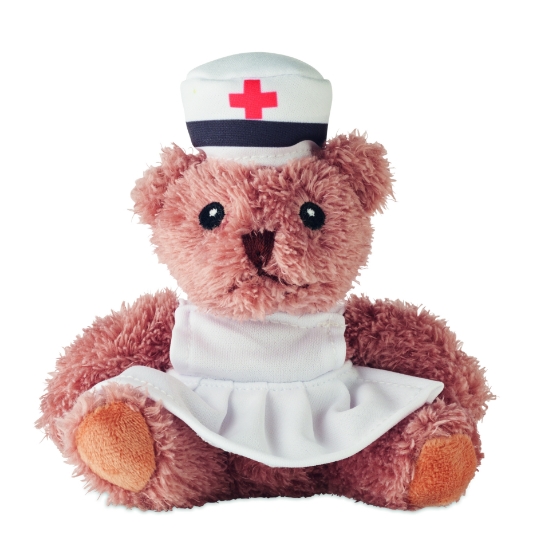 Immagine di KW2839 NURSE - Orsetto infermiere di peluche