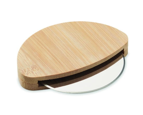 Immagine di KW2913 NAPOL - Tagliapizza rotondo in bambù