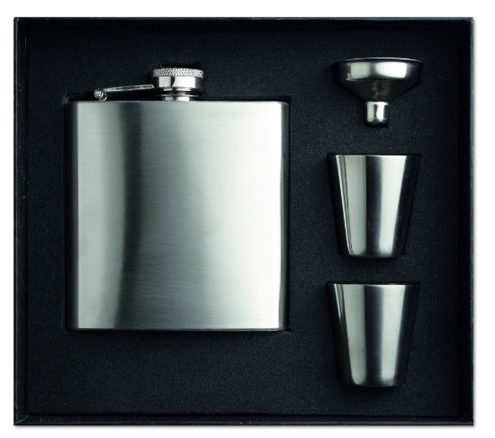 Immagine di KW8321 SLIMMY FLASK SET - Set fiaschetta con due bicchie