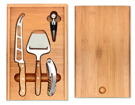 Immagine di KW8416 WINE&CHEESE - Set formaggio e vino