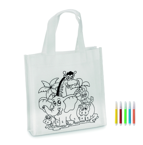 Immagine di KW8922 - Mini borsa shopper da colorare