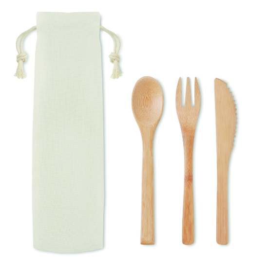 Immagine di KW9786 - Set posate in bamboo