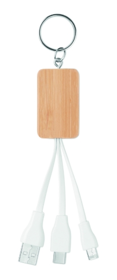 Immagine di KW9888 - Cavo 3 in 1 in bamboo
