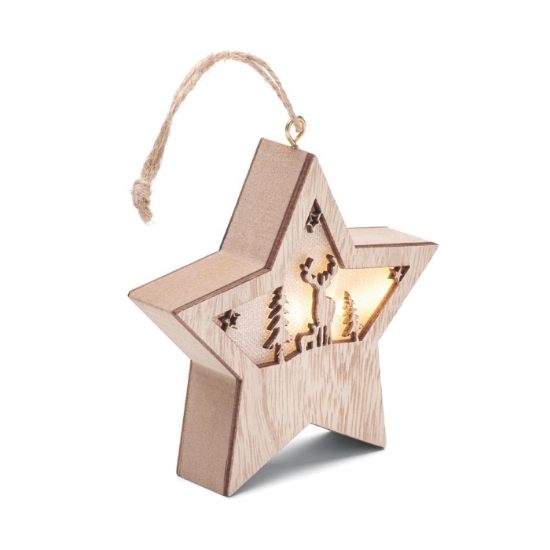 Immagine di KWC1527 - Stella in mdf con luce