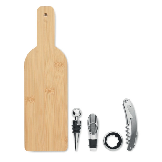 Immagine di KW2381 - Set da vino forma di bottiglia