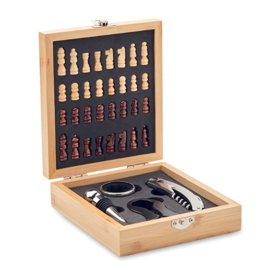 Immagine di KW2393 - Set da vino con scacchiera