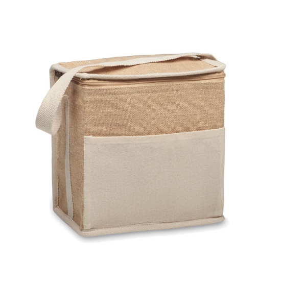Immagine di KW2503 - Borsa termica in iuta e tela 3l
