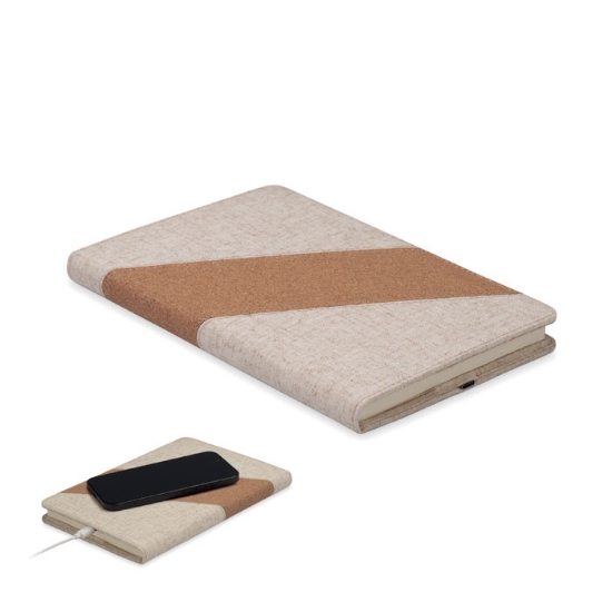 Immagine di KW2734 - Notebook a5 con caricatore da 1