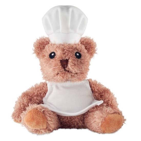 Immagine di KW2837 - Orsetto chef di peluche