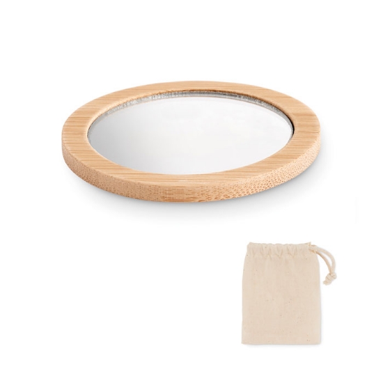 Immagine di KW6406 - Specchio da trucco in bamboo