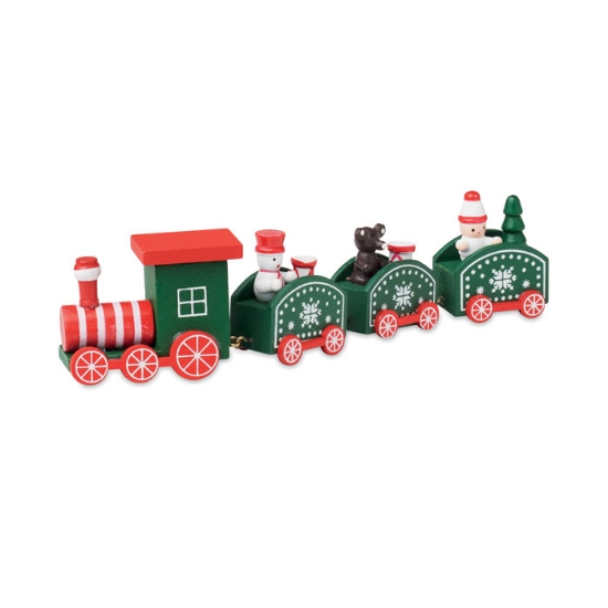 Immagine di KWC1559 - Treno di natale in legno