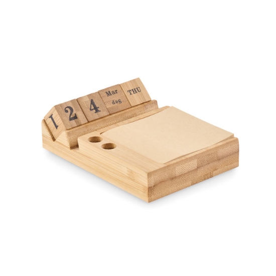 Immagine di KW2250 - Calendario da tavolo in bamboo