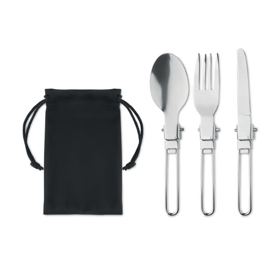 Immagine di KW6359 - Set 3 pz posate da campeggio