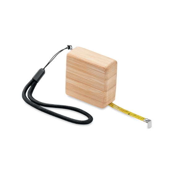 Immagine di KW6519 - Metro retrattile in bamboo 1m