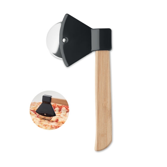 Immagine di KW6592 - Tagliapizza con manico in bamboo