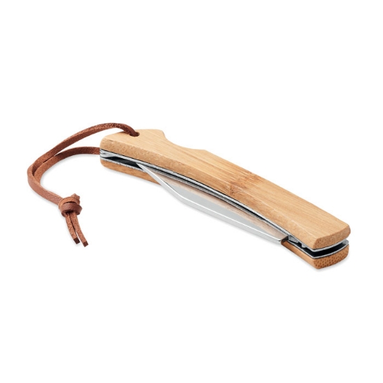 Immagine di KW6623 - Coltello pieghevole in bamboo
