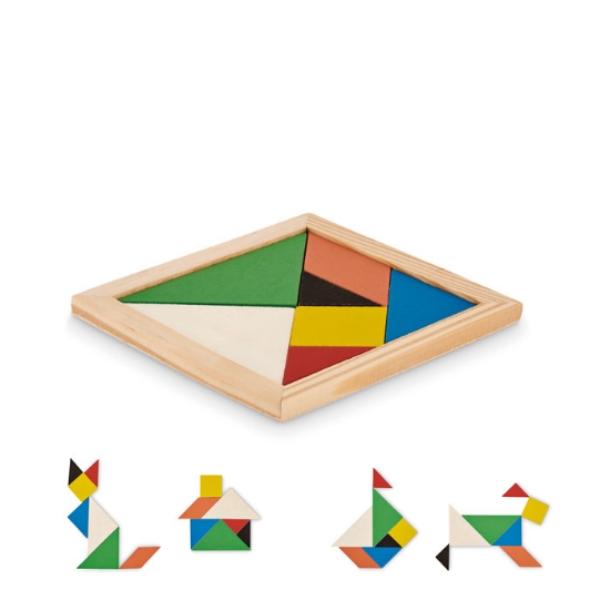 Immagine di KW6693 - Puzzle tangram in legno
