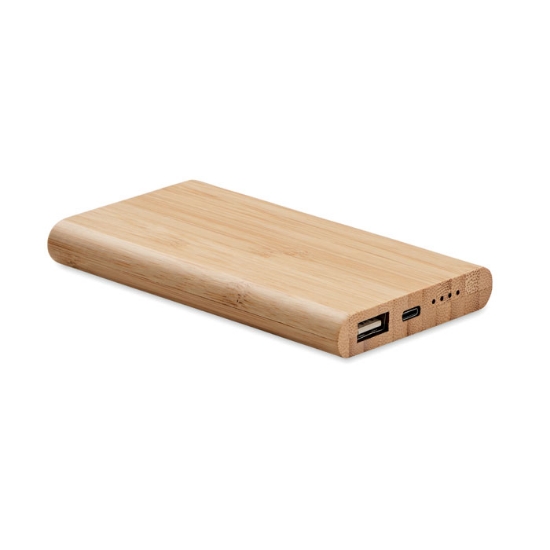 Immagine di KW6814 - Power bank in bamboo da 4000mah