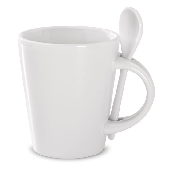 Immagine di KW8442 - Tazza e cucchiaino in porcella