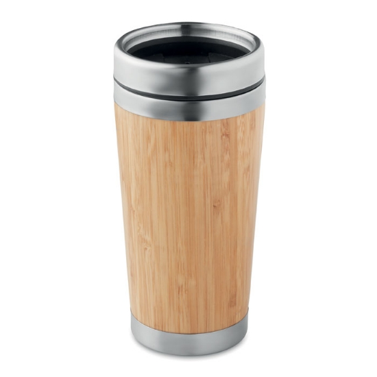 Immagine di KW9444 - Thermos doppio strato bamboo 400ml