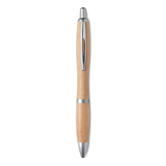 Immagine di KW9485 - Penna a sfera in abs e bamboo