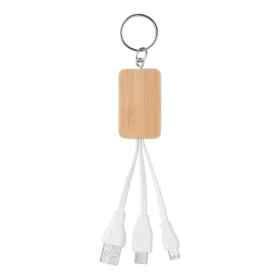 Immagine di KW9888 - Cavo 3 in 1 in bamboo